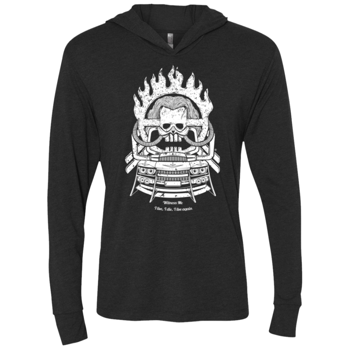 T-Shirts Vintage Black / X-Small WITNESS ME Triblend Long Sleeve Hoodie Tee