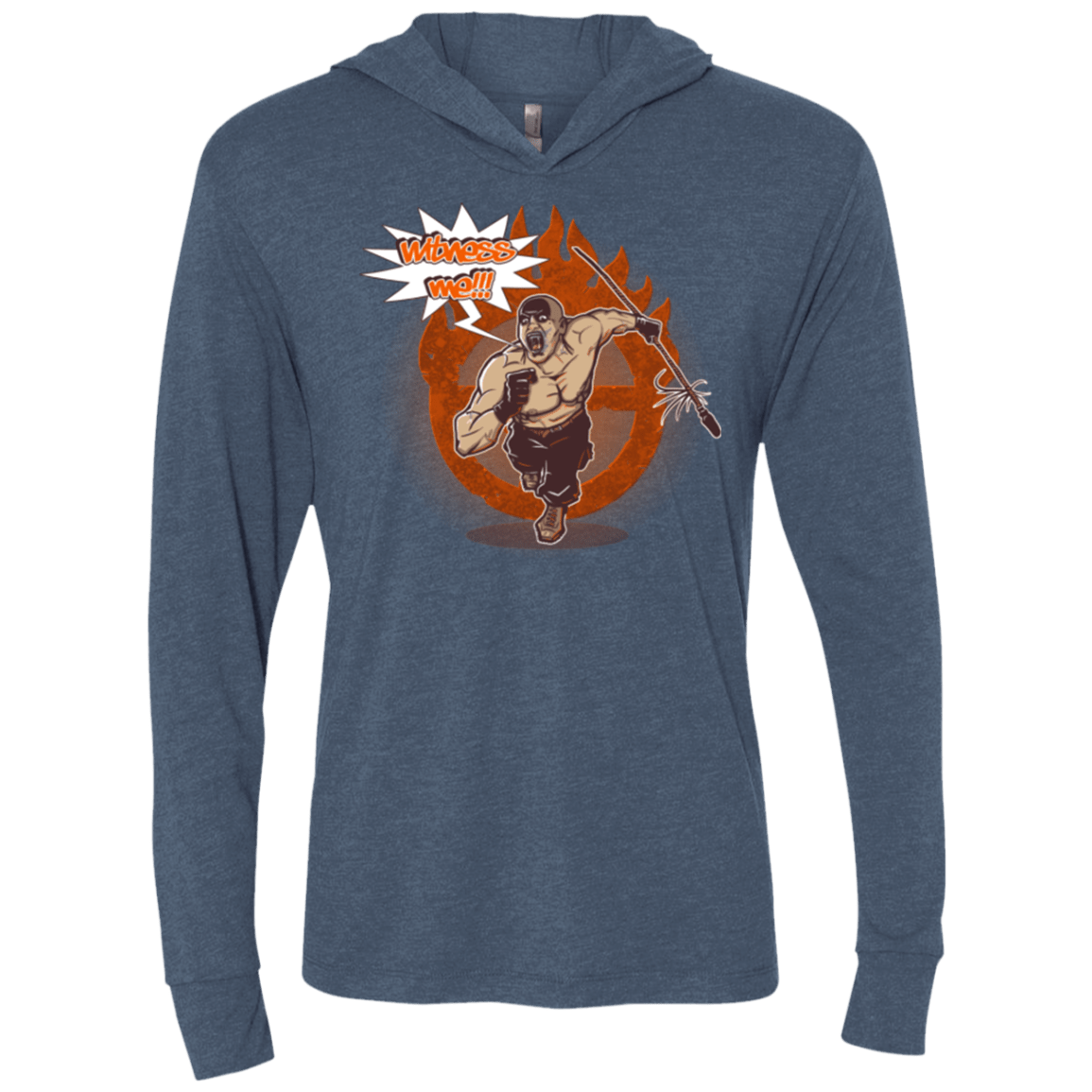 T-Shirts Indigo / X-Small Witness Triblend Long Sleeve Hoodie Tee