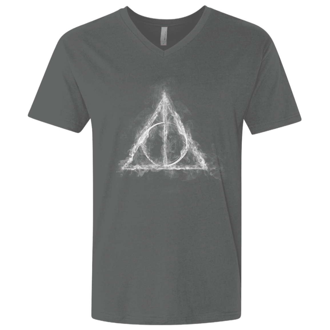 T-Shirts Heavy Metal / X-Small WIZARD SMOKE Men's Premium V-Neck