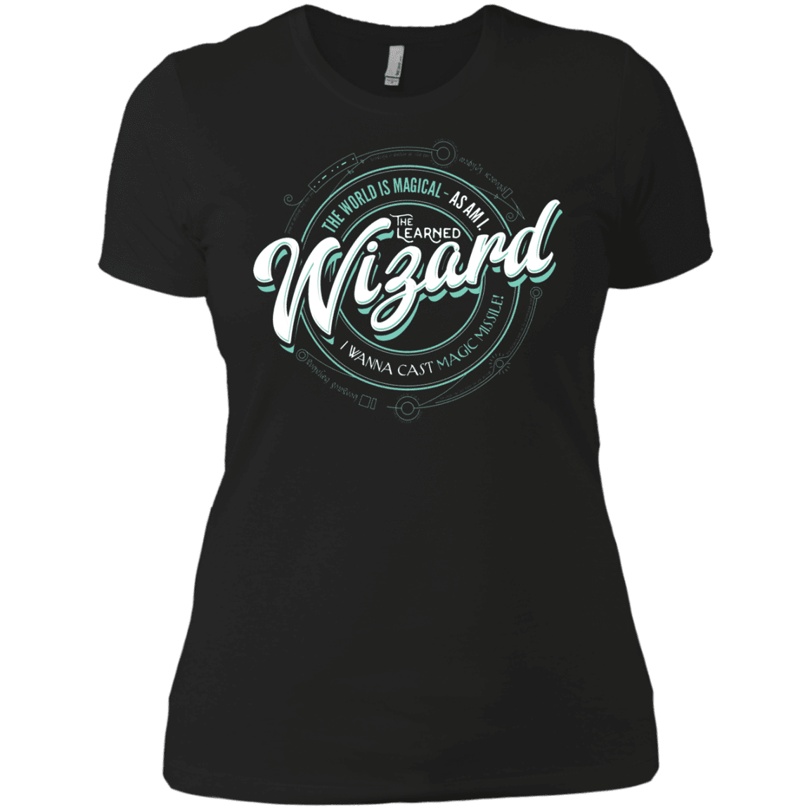T-Shirts Black / X-Small Wizard Women's Premium T-Shirt