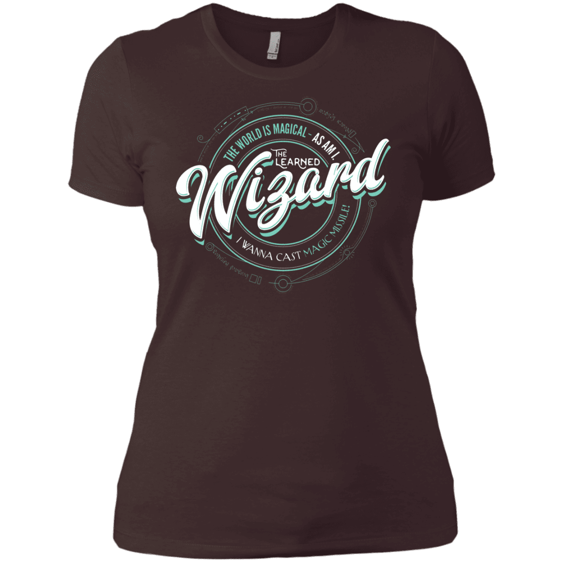 T-Shirts Dark Chocolate / X-Small Wizard Women's Premium T-Shirt