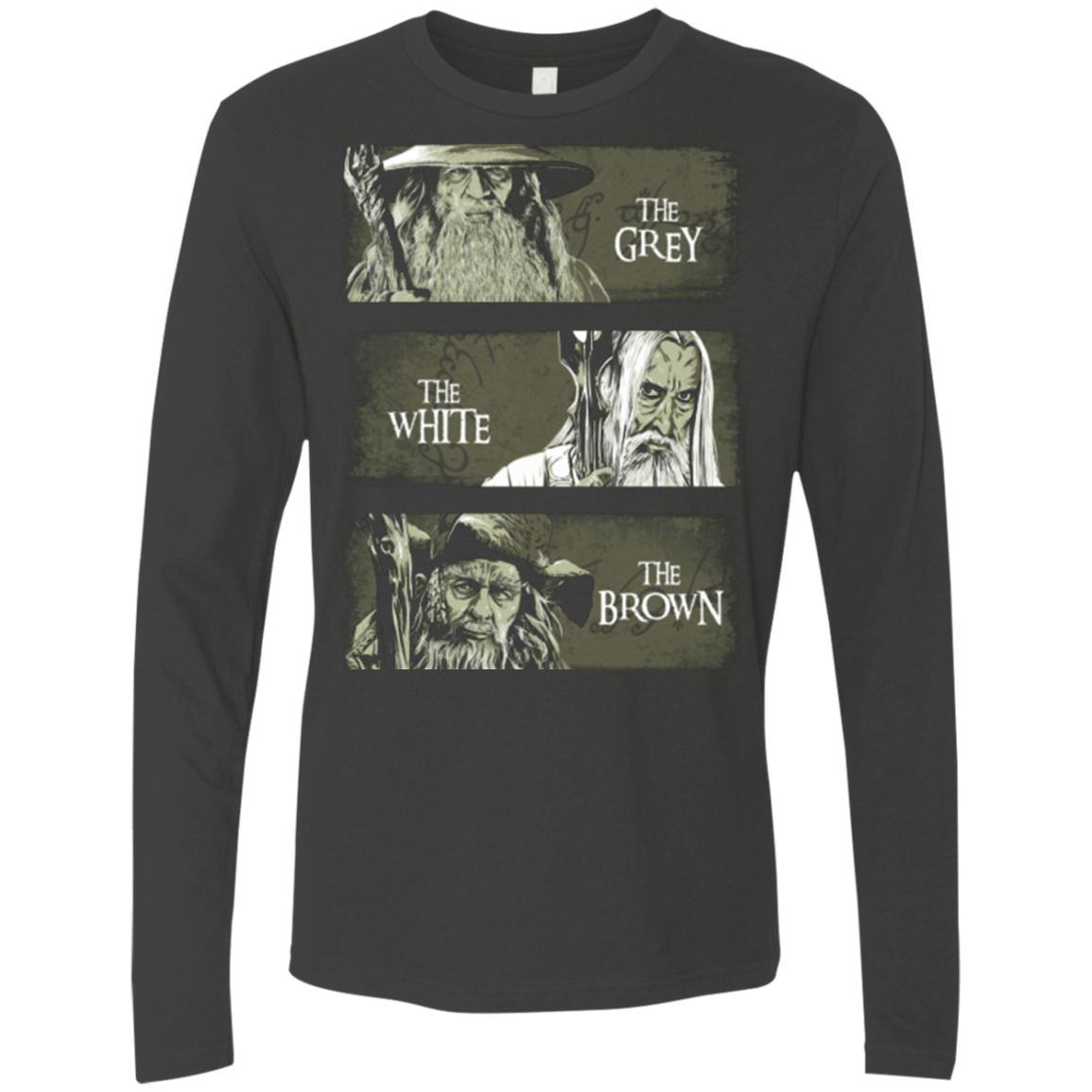 T-Shirts Heavy Metal / Small Wizards of Middle Earth Men's Premium Long Sleeve