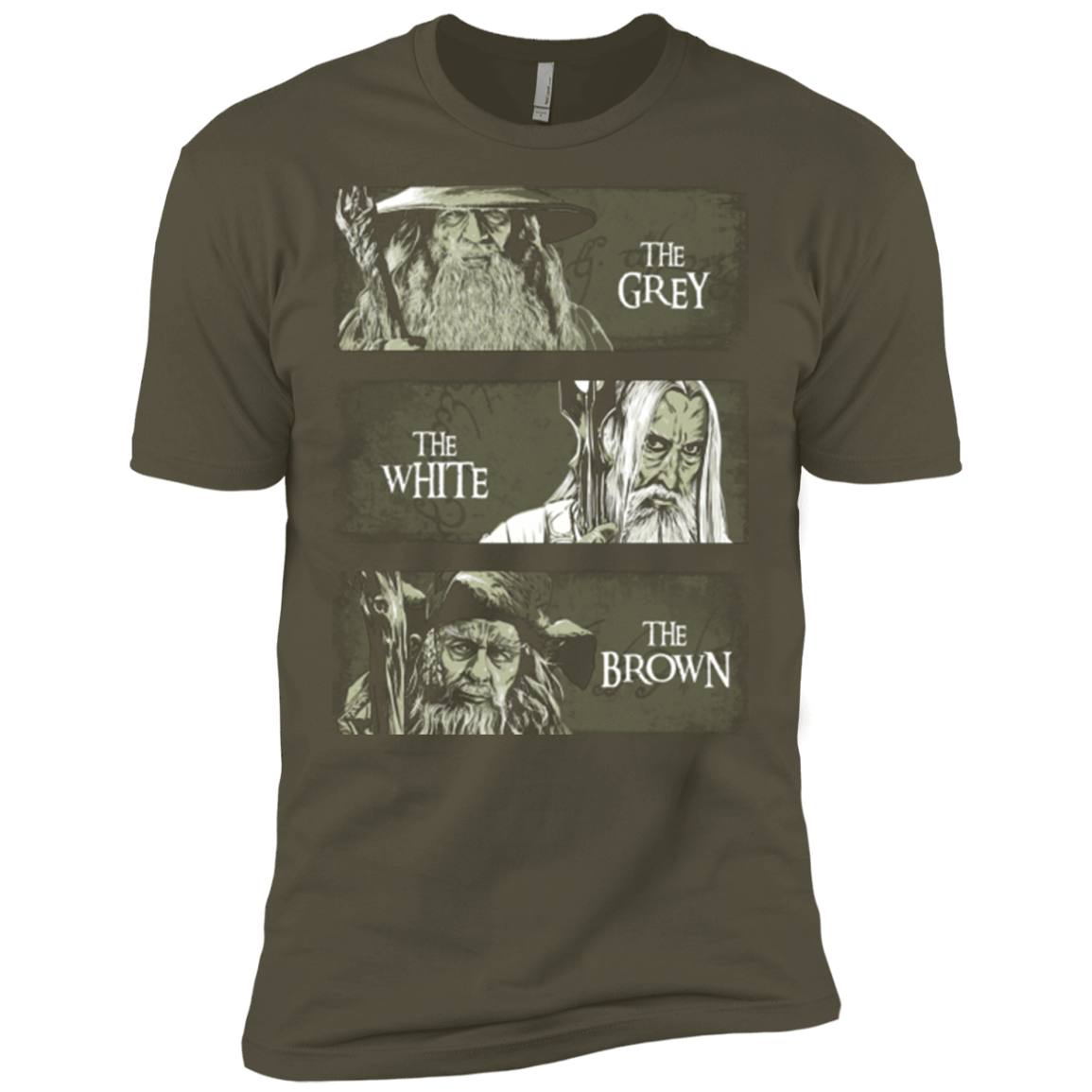 T-Shirts Military Green / X-Small Wizards of Middle Earth Men's Premium T-Shirt