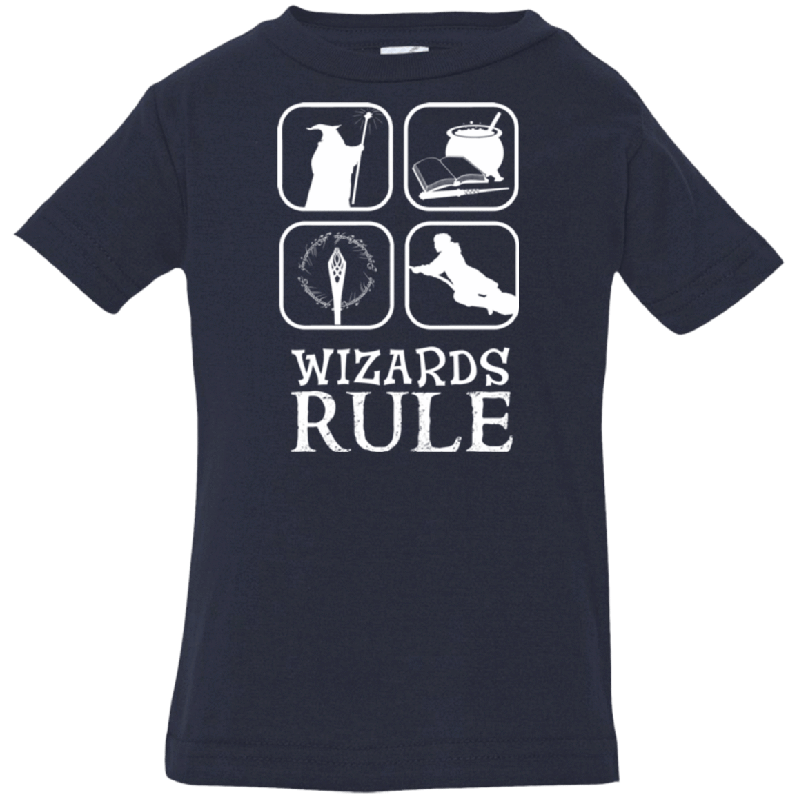 T-Shirts Navy / 6 Months Wizards Rule Infant Premium T-Shirt