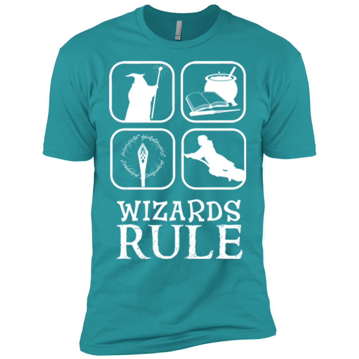 T-Shirts Tahiti Blue / X-Small Wizards Rule Men's Premium T-Shirt