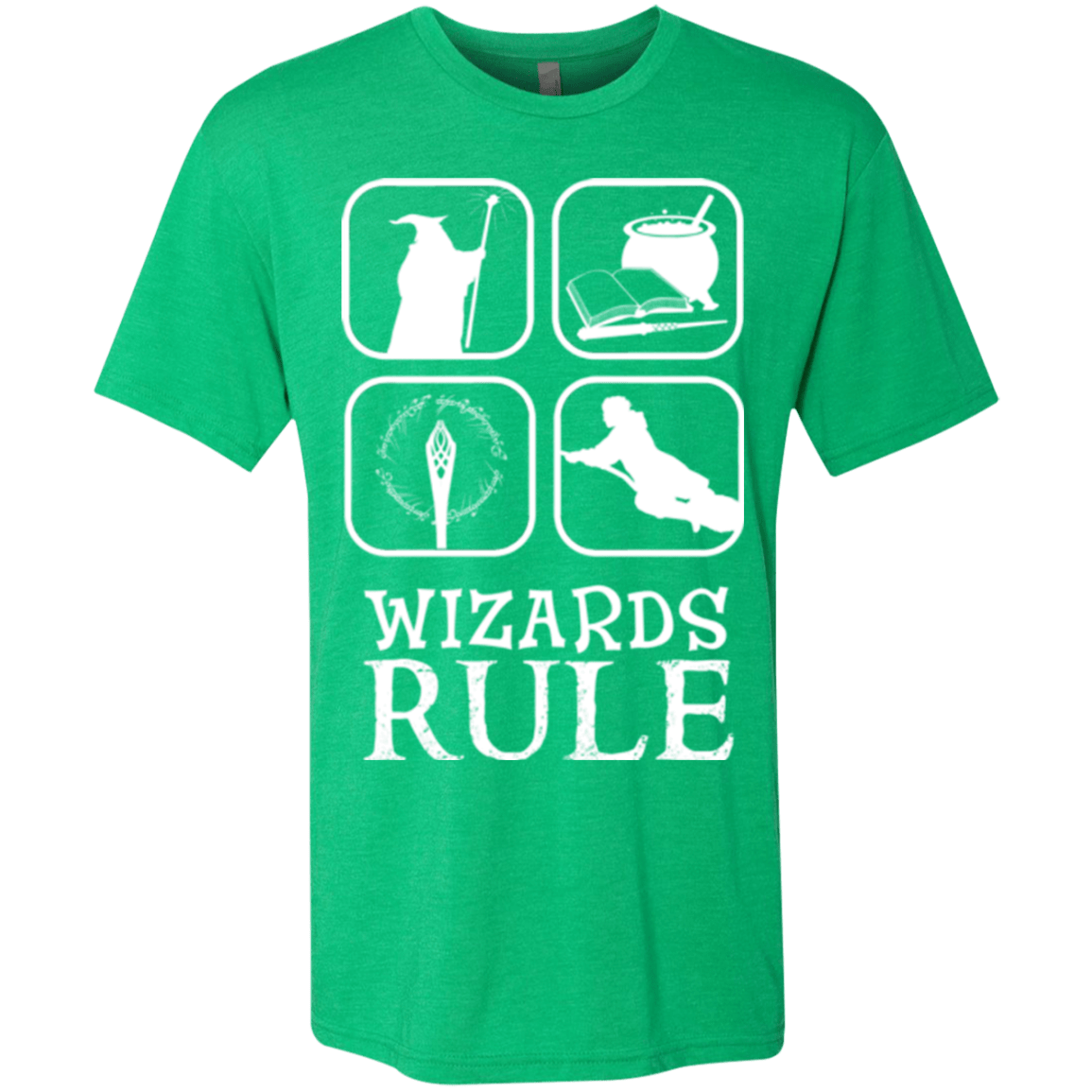 T-Shirts Envy / Small Wizards Rule Men's Triblend T-Shirt