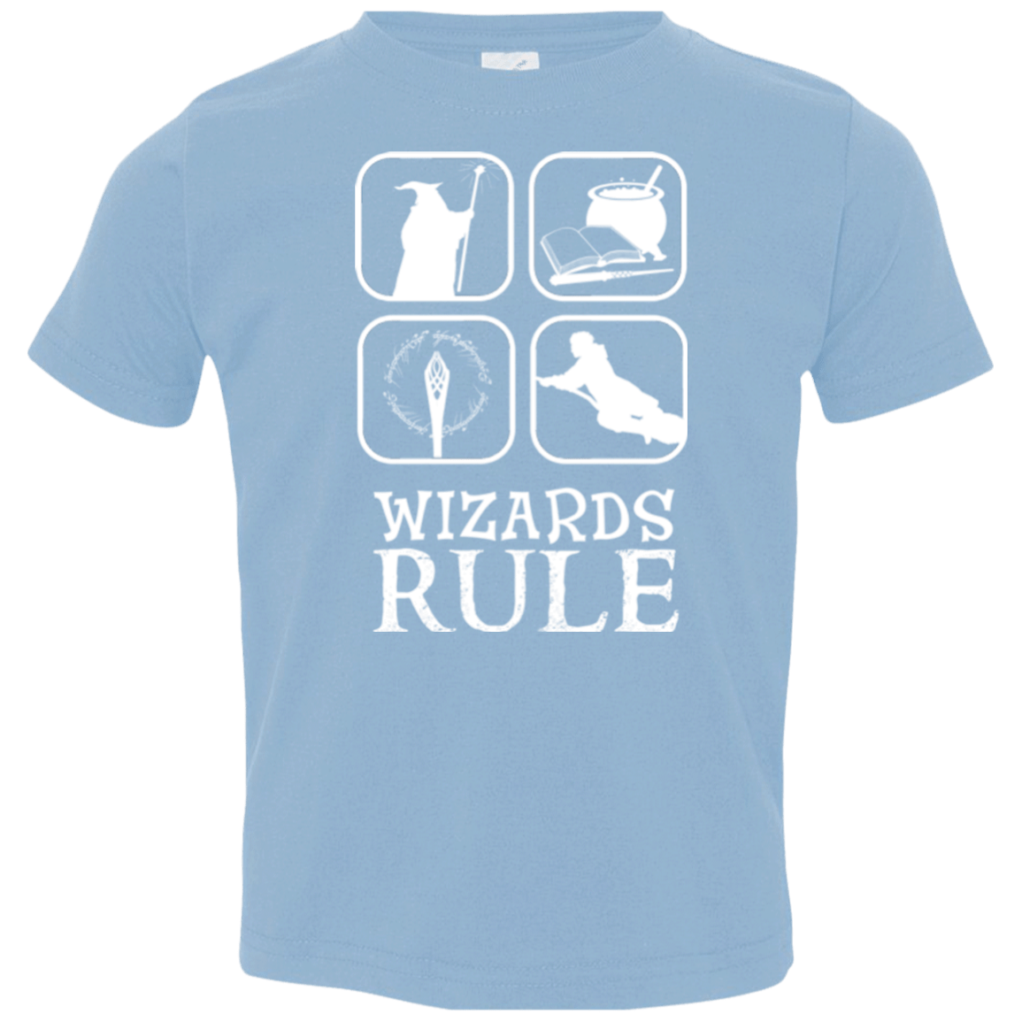 T-Shirts Light Blue / 2T Wizards Rule Toddler Premium T-Shirt