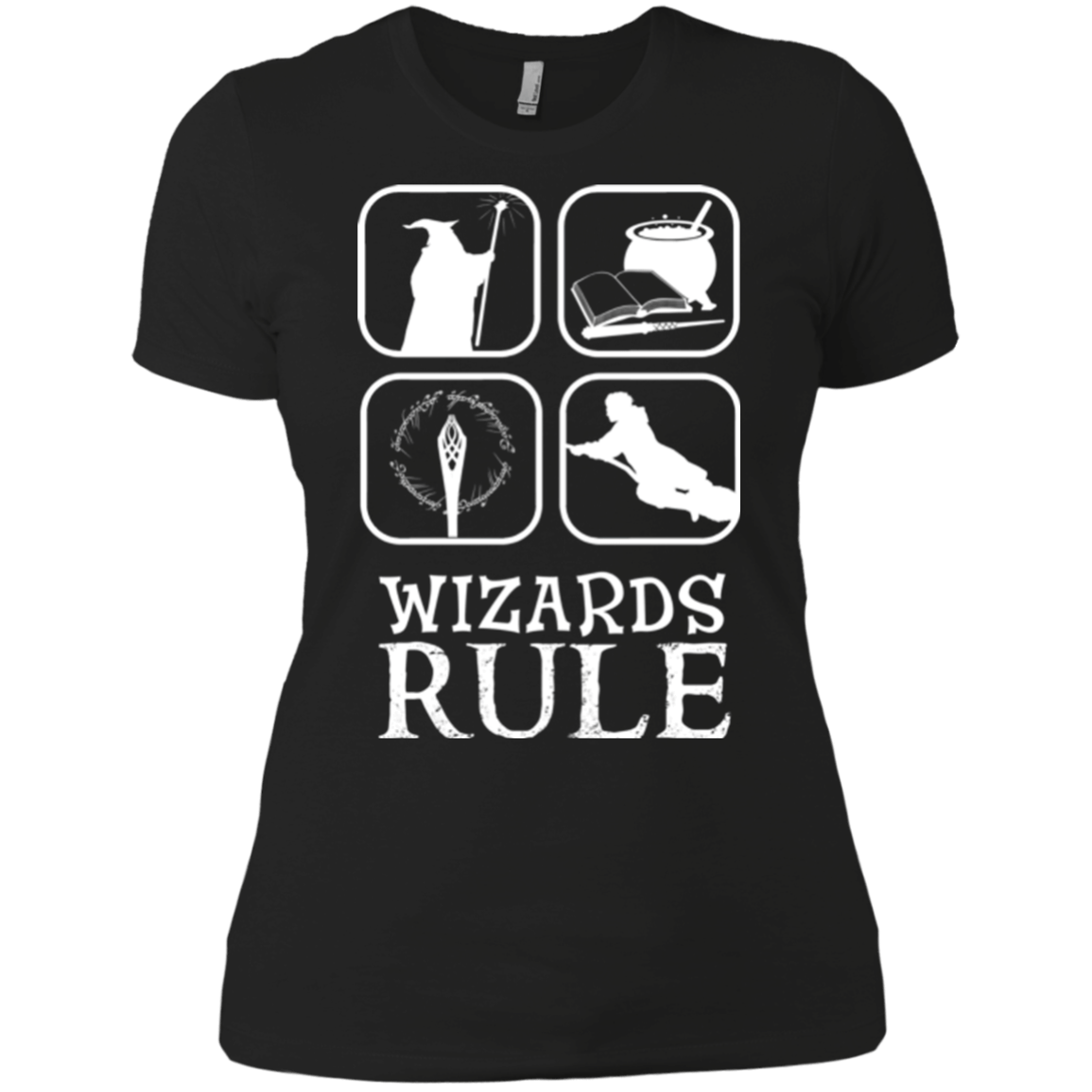T-Shirts Black / X-Small Wizards Rule Women's Premium T-Shirt