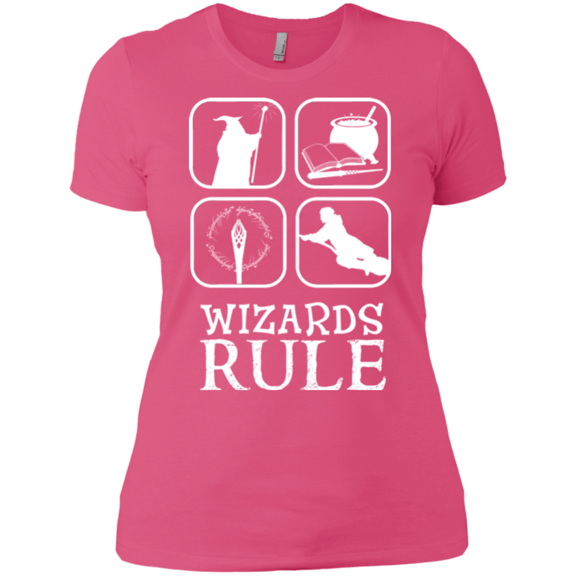 T-Shirts Hot Pink / X-Small Wizards Rule Women's Premium T-Shirt