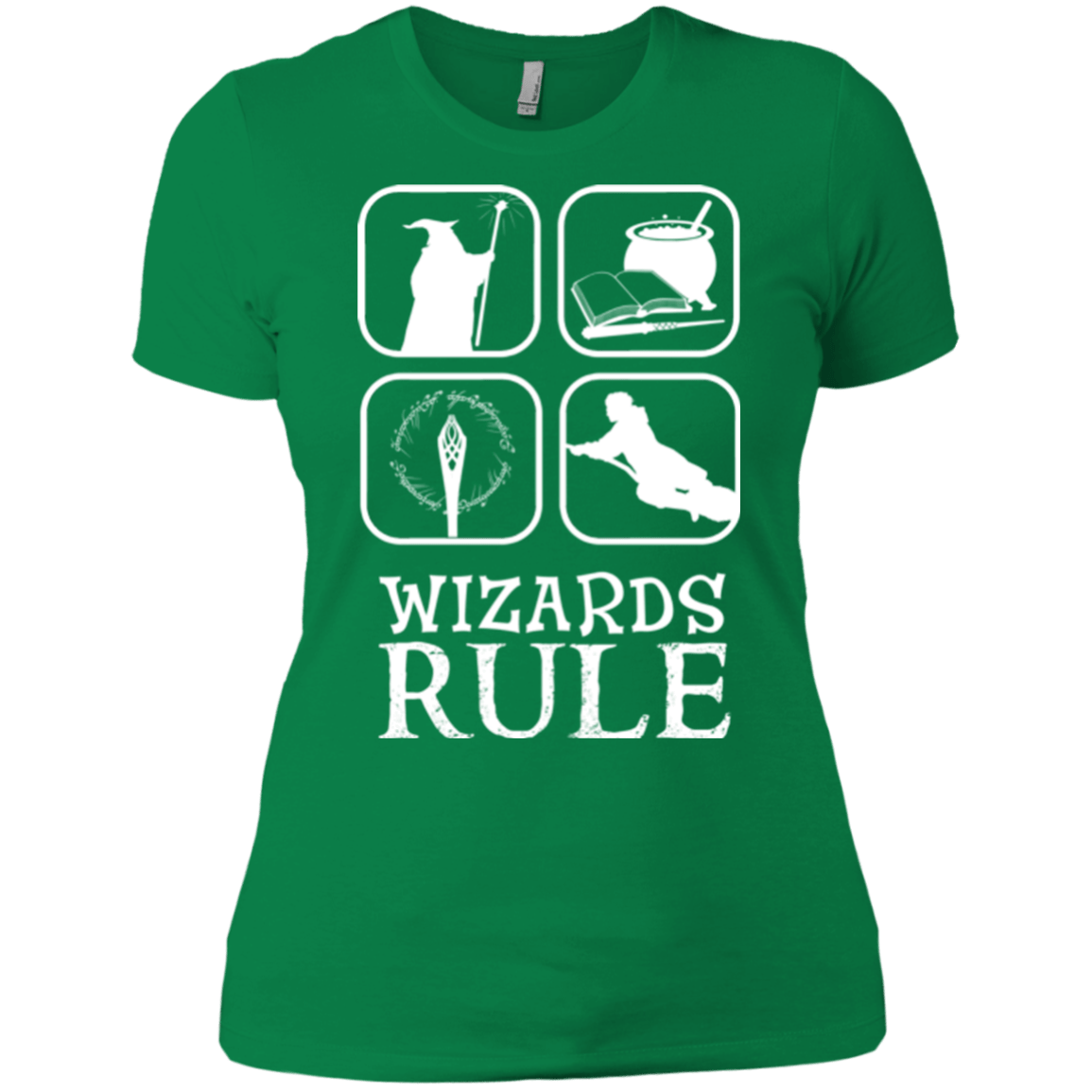 T-Shirts Kelly Green / X-Small Wizards Rule Women's Premium T-Shirt