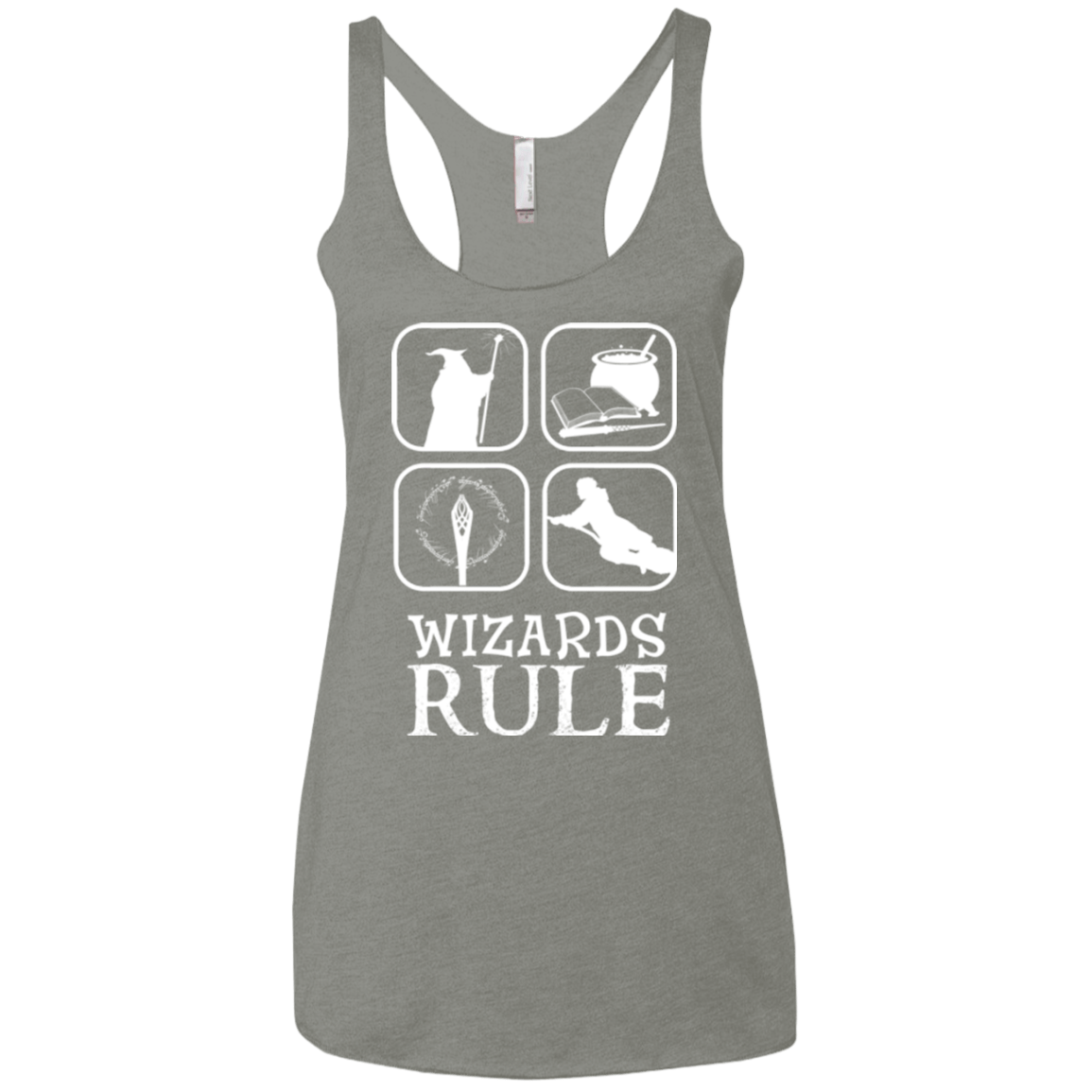 T-Shirts Venetian Grey / X-Small Wizards Rule Women's Triblend Racerback Tank