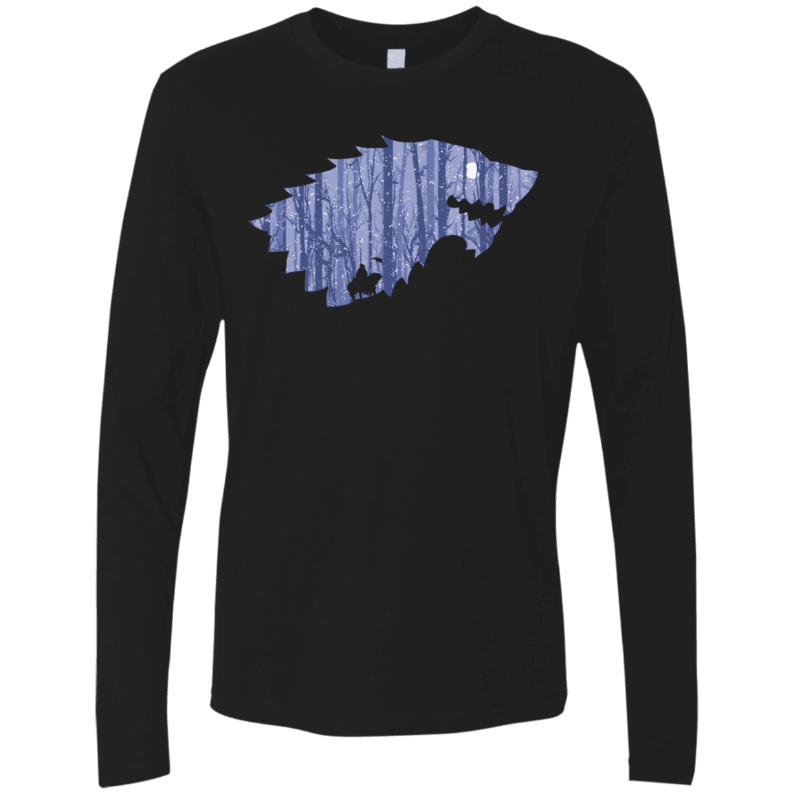 T-Shirts Black / S Wolf Of Winter Men's Premium Long Sleeve