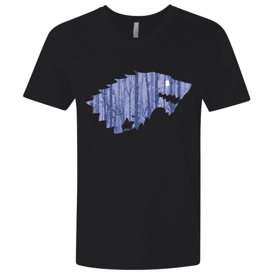 T-Shirts Black / X-Small Wolf Of Winter Men's Premium V-Neck