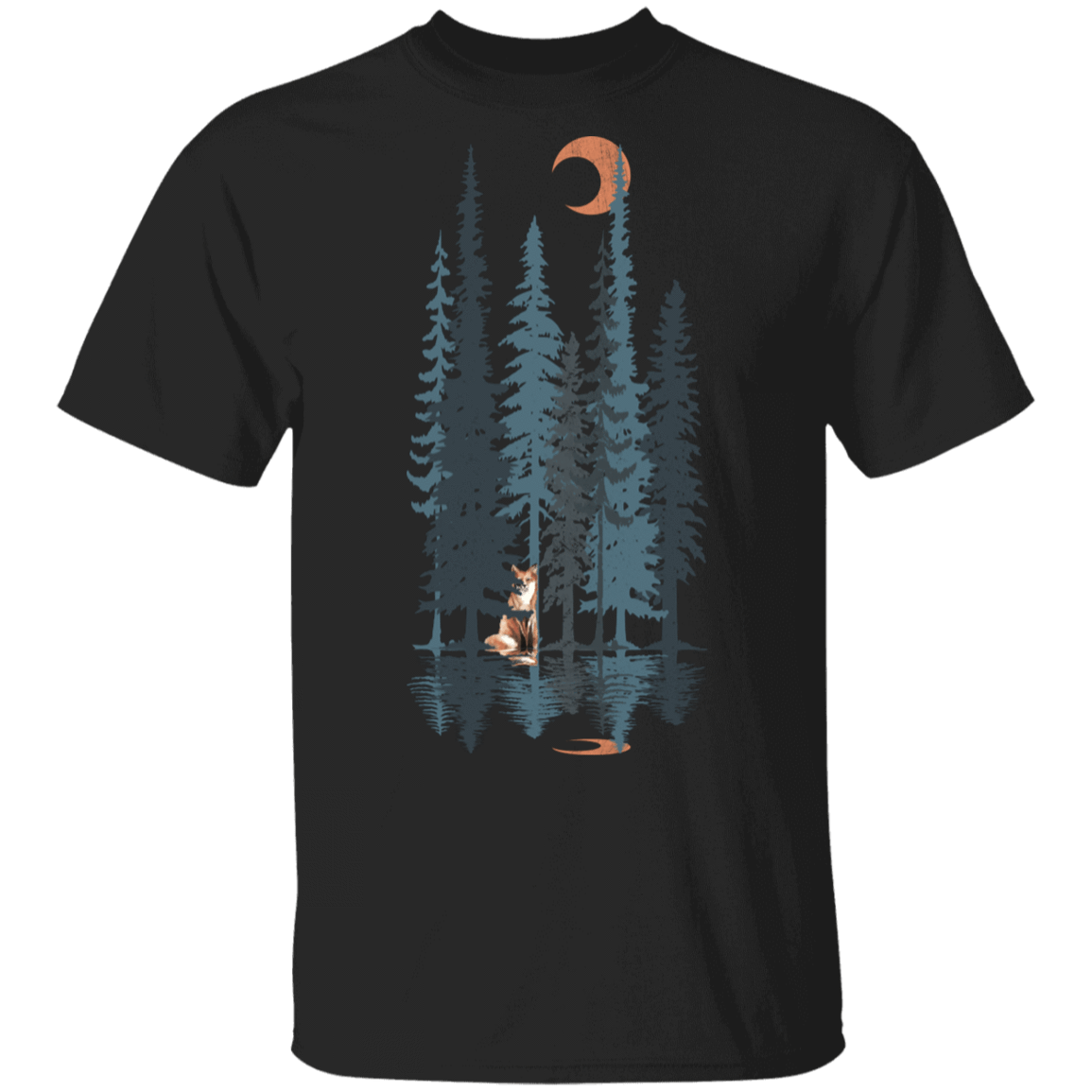 T-Shirts Black / S Wolf Reflection T-Shirt