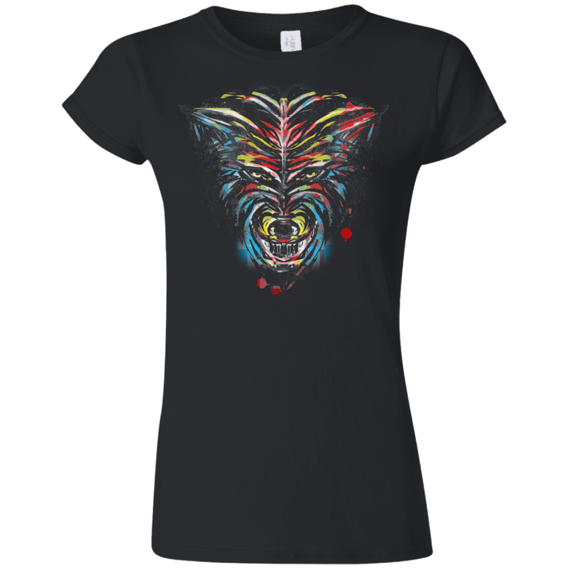 Wolf Stencil Junior Slimmer-Fit T-Shirt