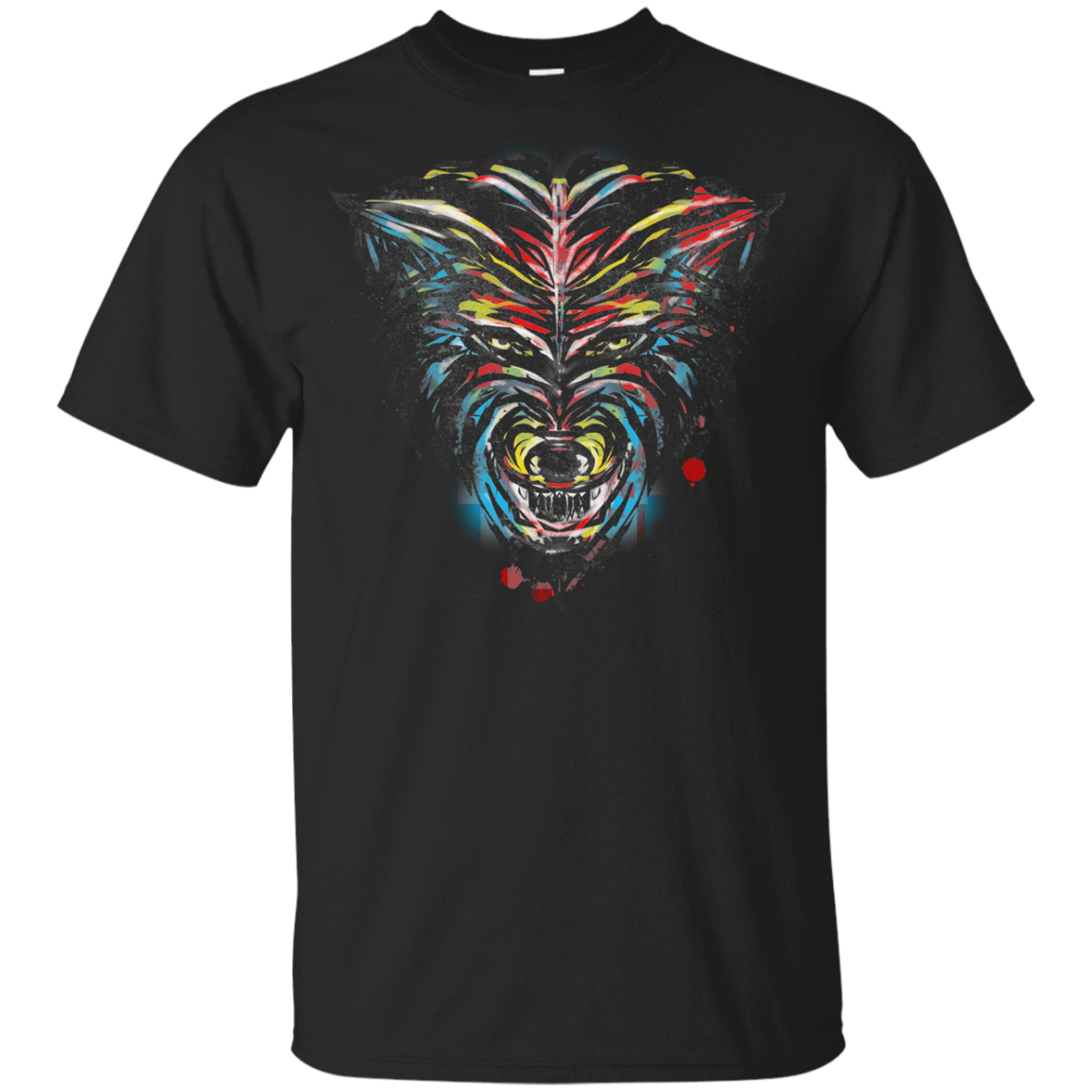 T-Shirts Black / YXS Wolf Stencil Youth T-Shirt