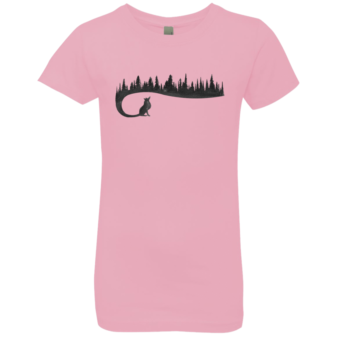 T-Shirts Light Pink / YXS Wolf Tail Girls Premium T-Shirt