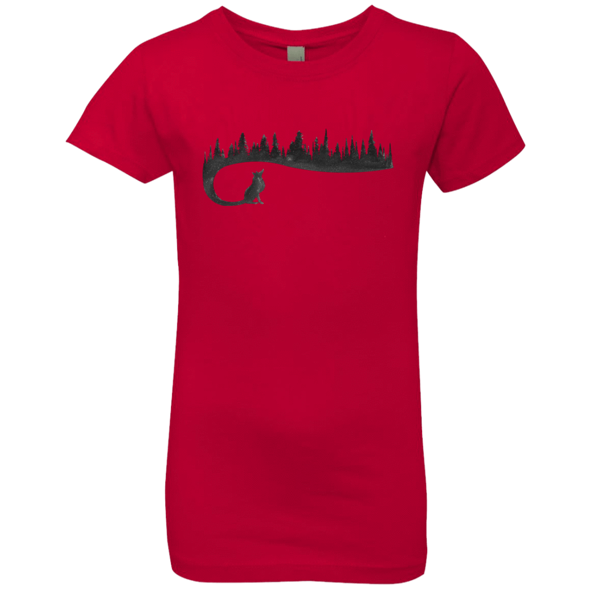 T-Shirts Red / YXS Wolf Tail Girls Premium T-Shirt