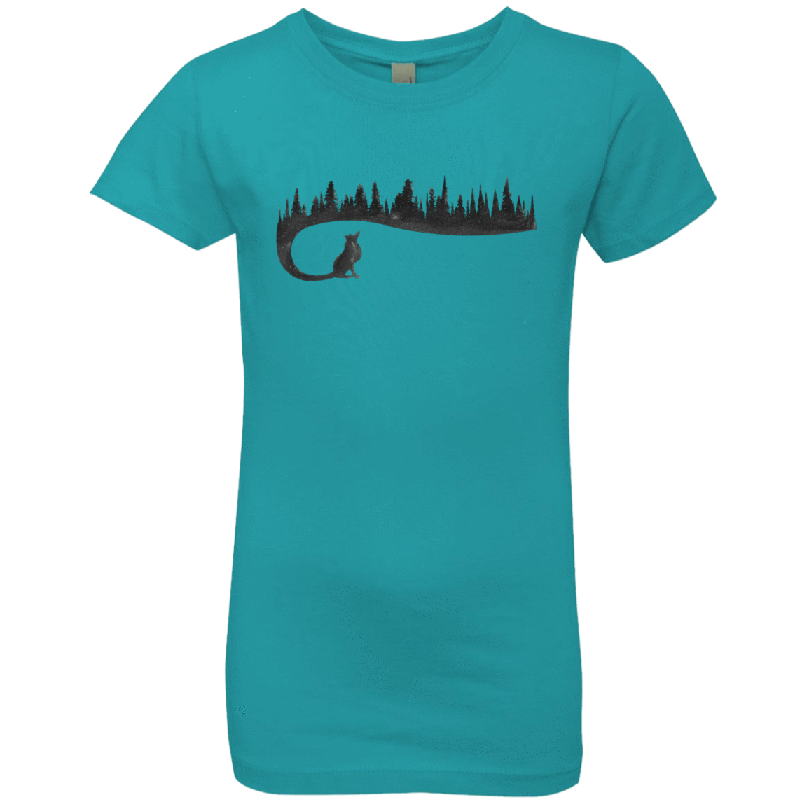 T-Shirts Tahiti Blue / YXS Wolf Tail Girls Premium T-Shirt