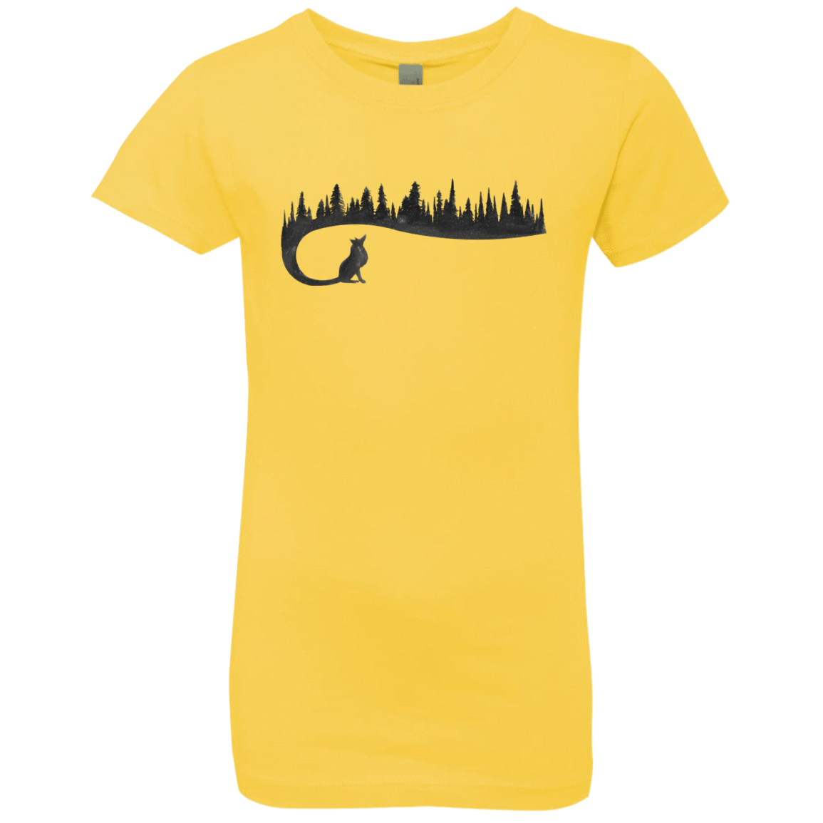 T-Shirts Vibrant Yellow / YXS Wolf Tail Girls Premium T-Shirt