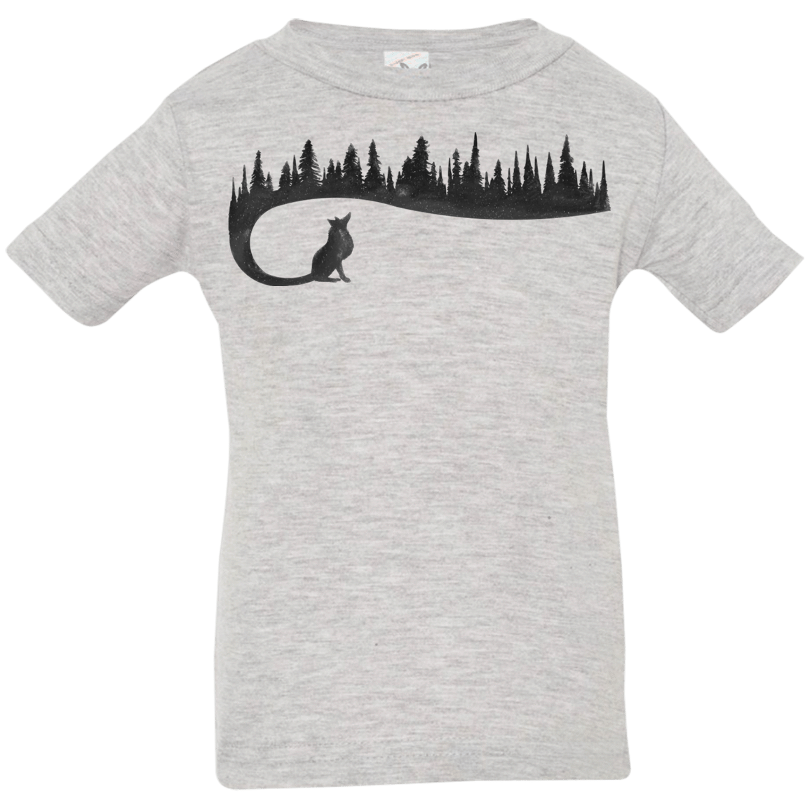 T-Shirts Heather Grey / 6 Months Wolf Tail Infant Premium T-Shirt