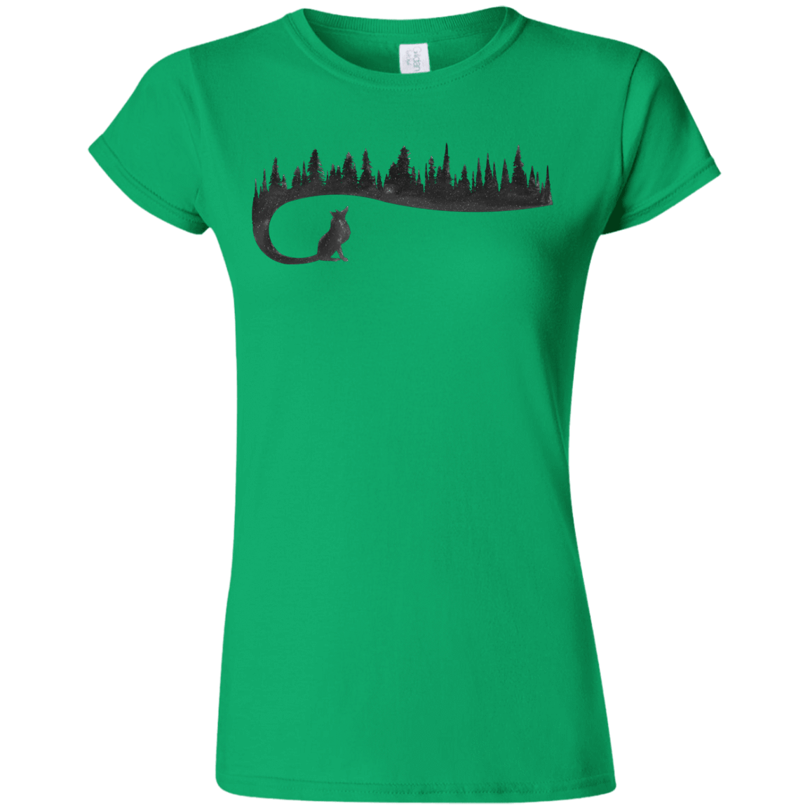 T-Shirts Irish Green / S Wolf Tail Junior Slimmer-Fit T-Shirt
