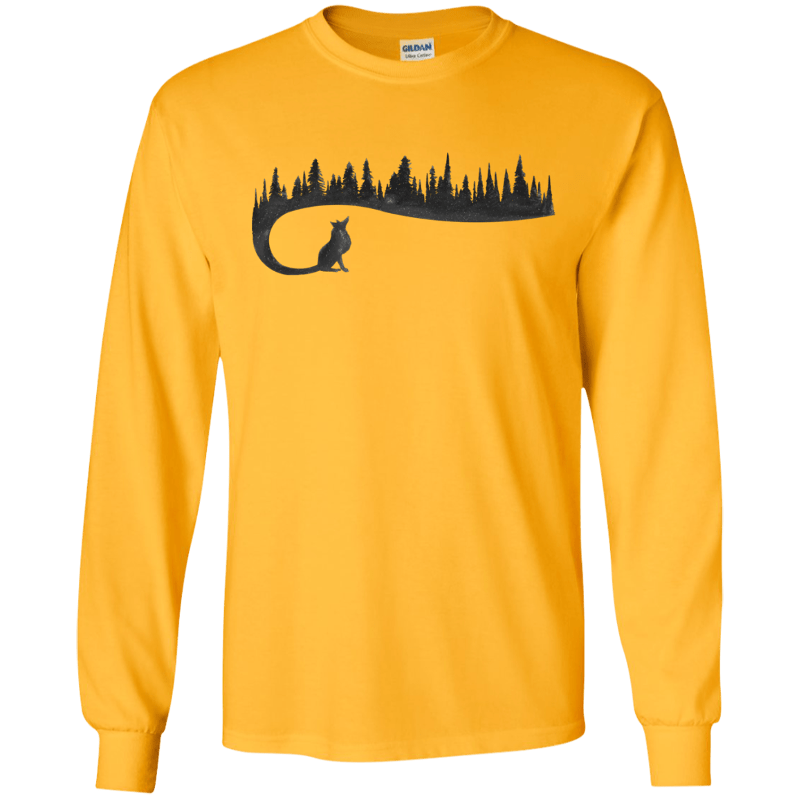 Wolf Tail Men's Long Sleeve T-Shirt