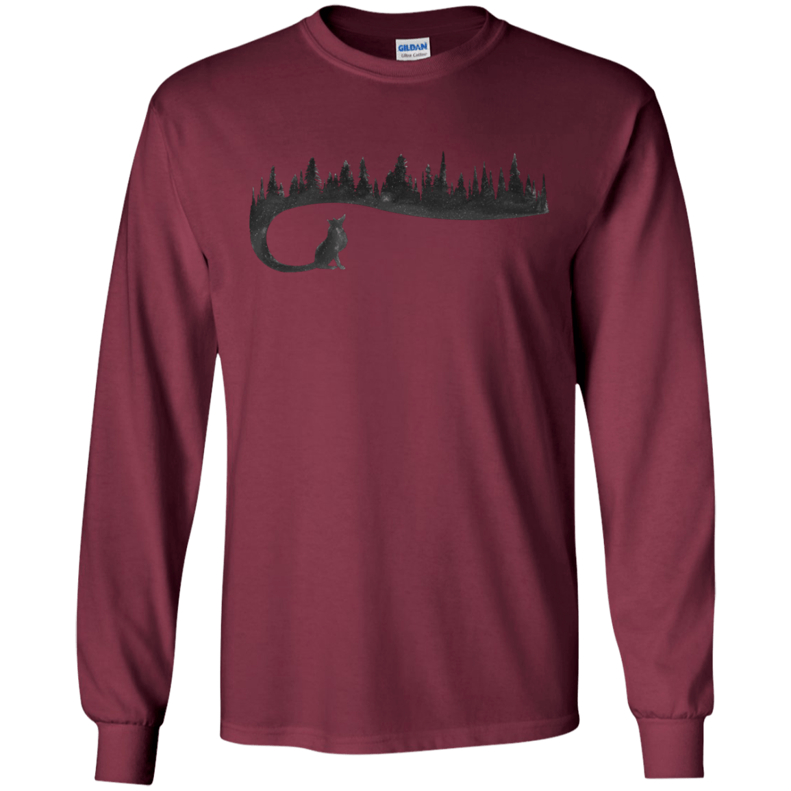Wolf Tail Men's Long Sleeve T-Shirt