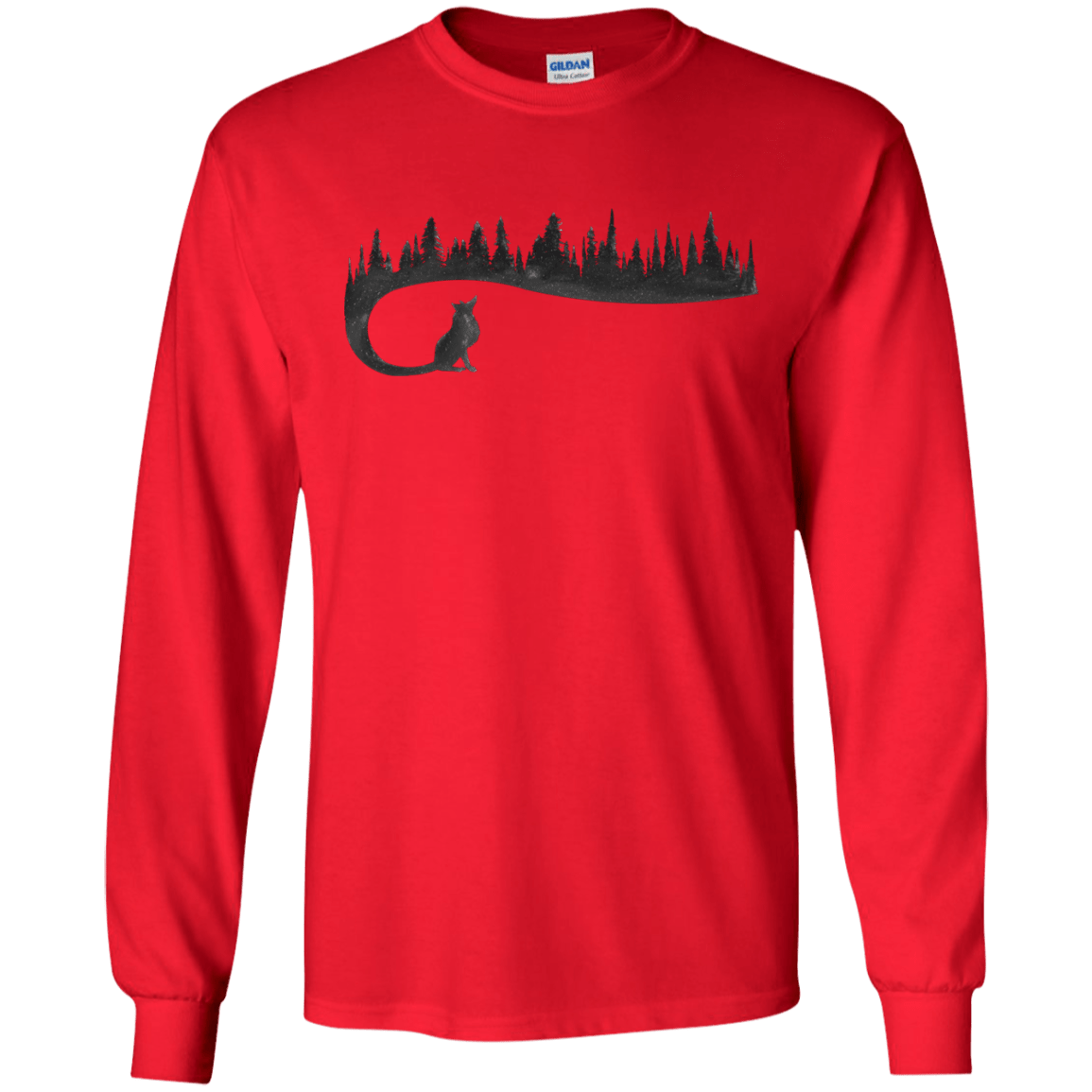 Wolf Tail Men's Long Sleeve T-Shirt