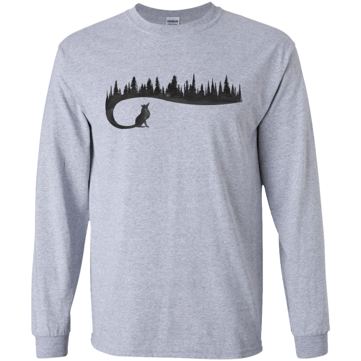 Wolf Tail Men's Long Sleeve T-Shirt