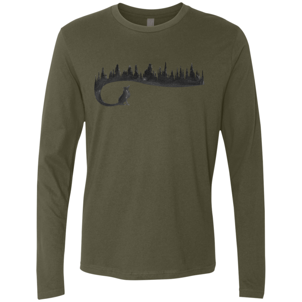 Wolf Tail Men's Premium Long Sleeve