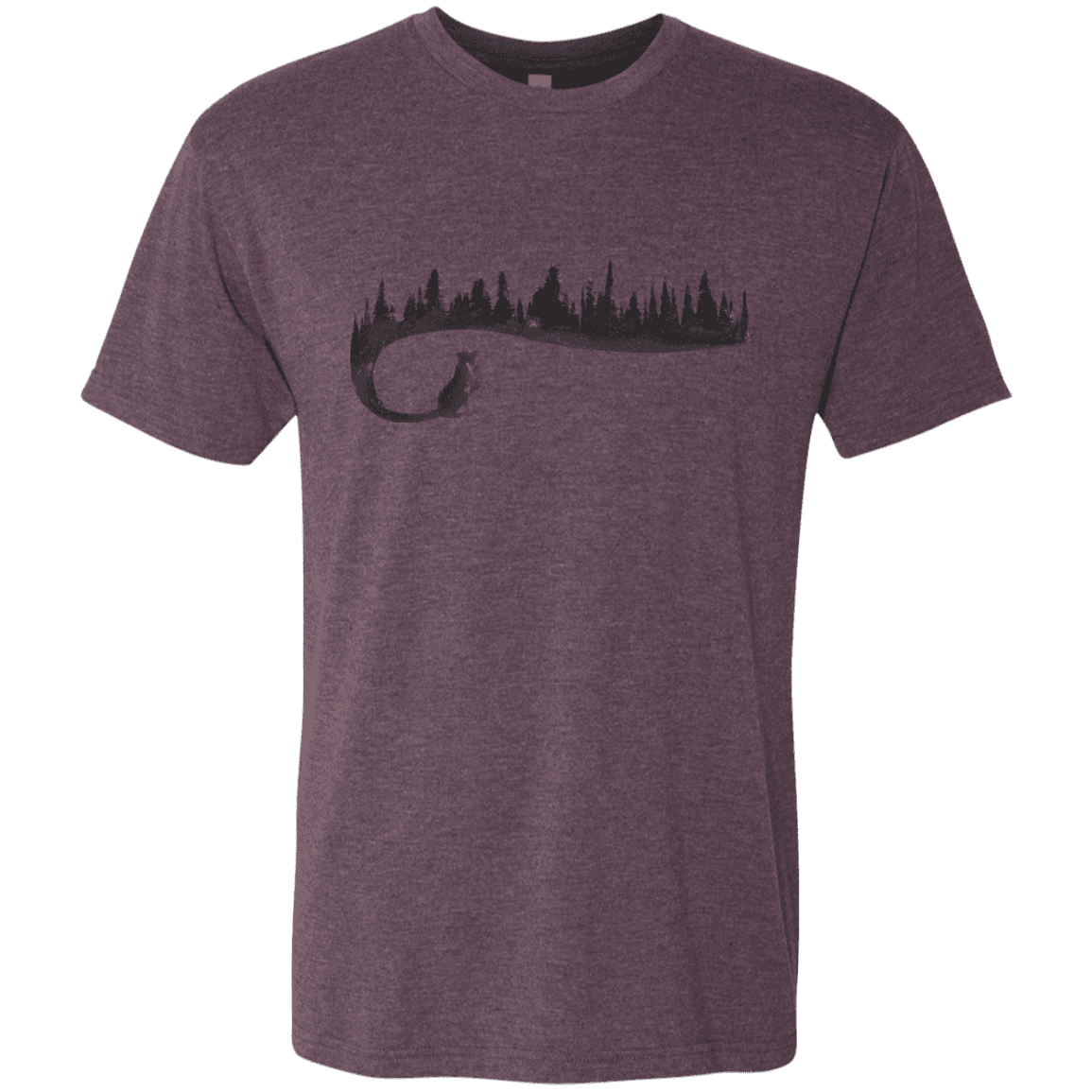 T-Shirts Vintage Purple / S Wolf Tail Men's Triblend T-Shirt