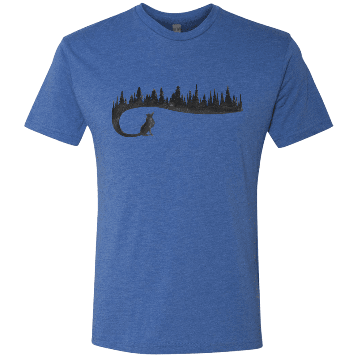 T-Shirts Vintage Royal / S Wolf Tail Men's Triblend T-Shirt