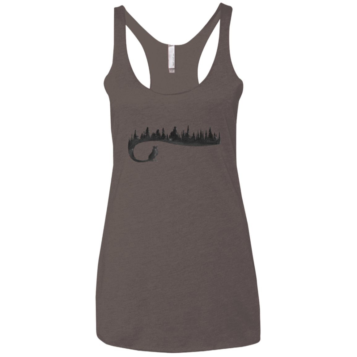 Wolf Tail Women's Triblend Racerback Tank