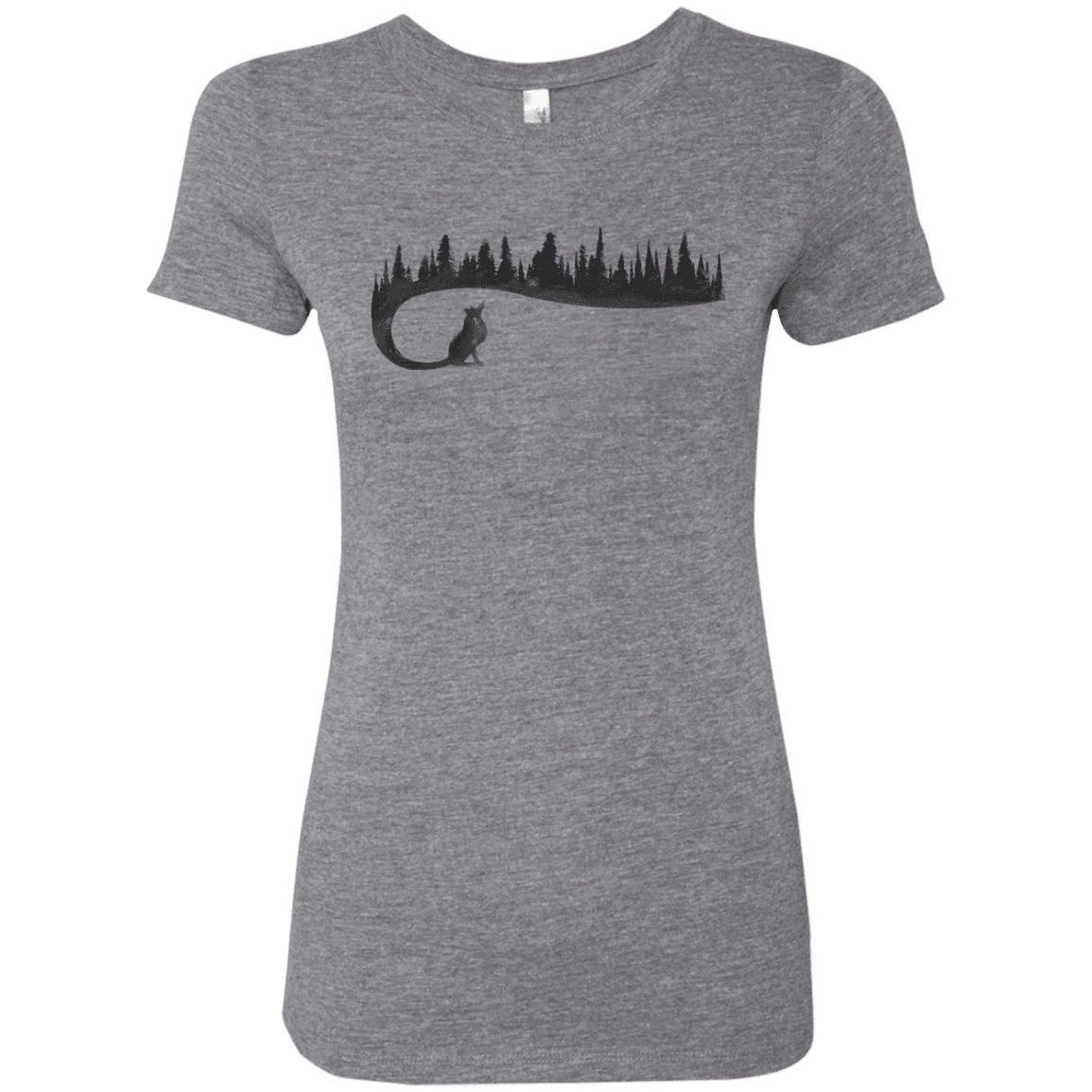 T-Shirts Premium Heather / S Wolf Tail Women's Triblend T-Shirt