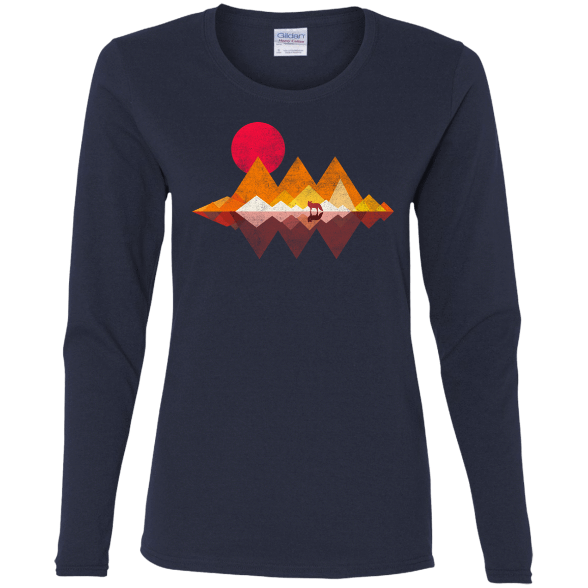 T-Shirts Navy / S Wolflands Women's Long Sleeve T-Shirt