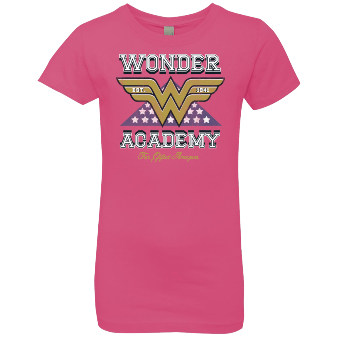 T-Shirts Hot Pink / YXS Wonder Academy Girls Premium T-Shirt