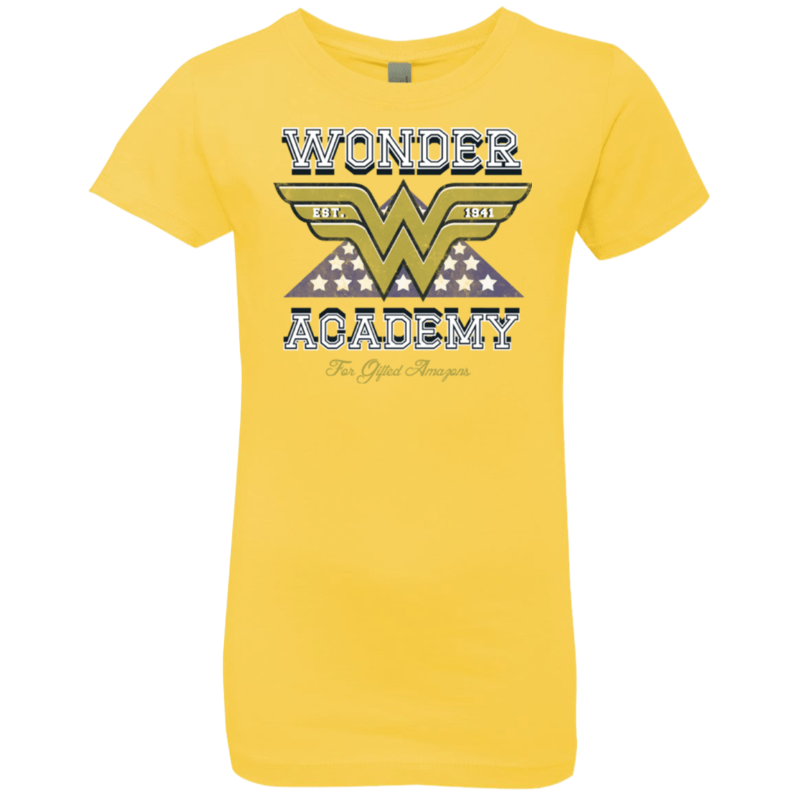 T-Shirts Vibrant Yellow / YXS Wonder Academy Girls Premium T-Shirt