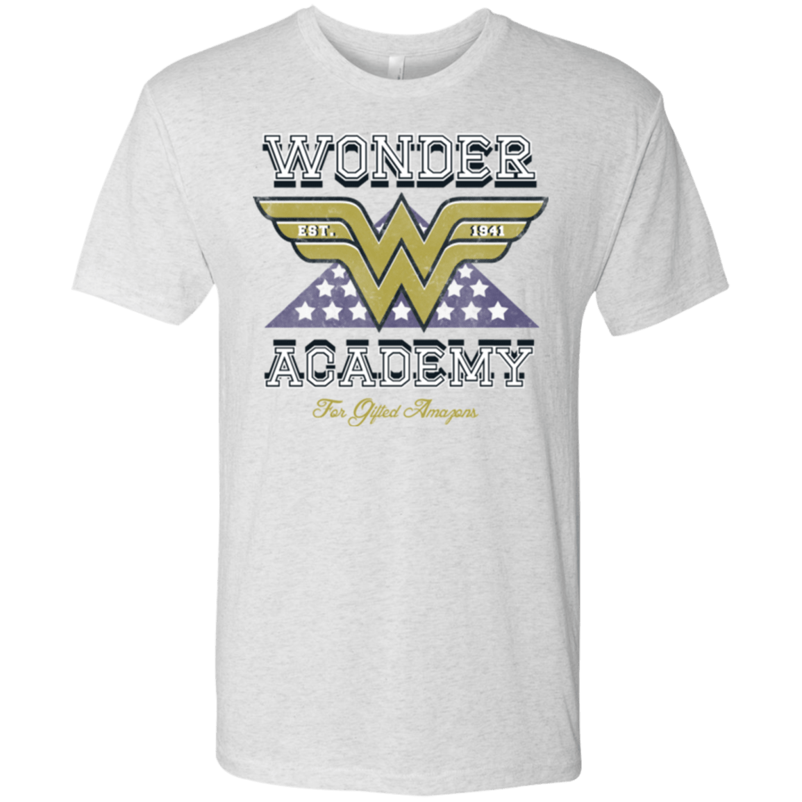 T-Shirts Heather White / Small Wonder Academy Men's Triblend T-Shirt
