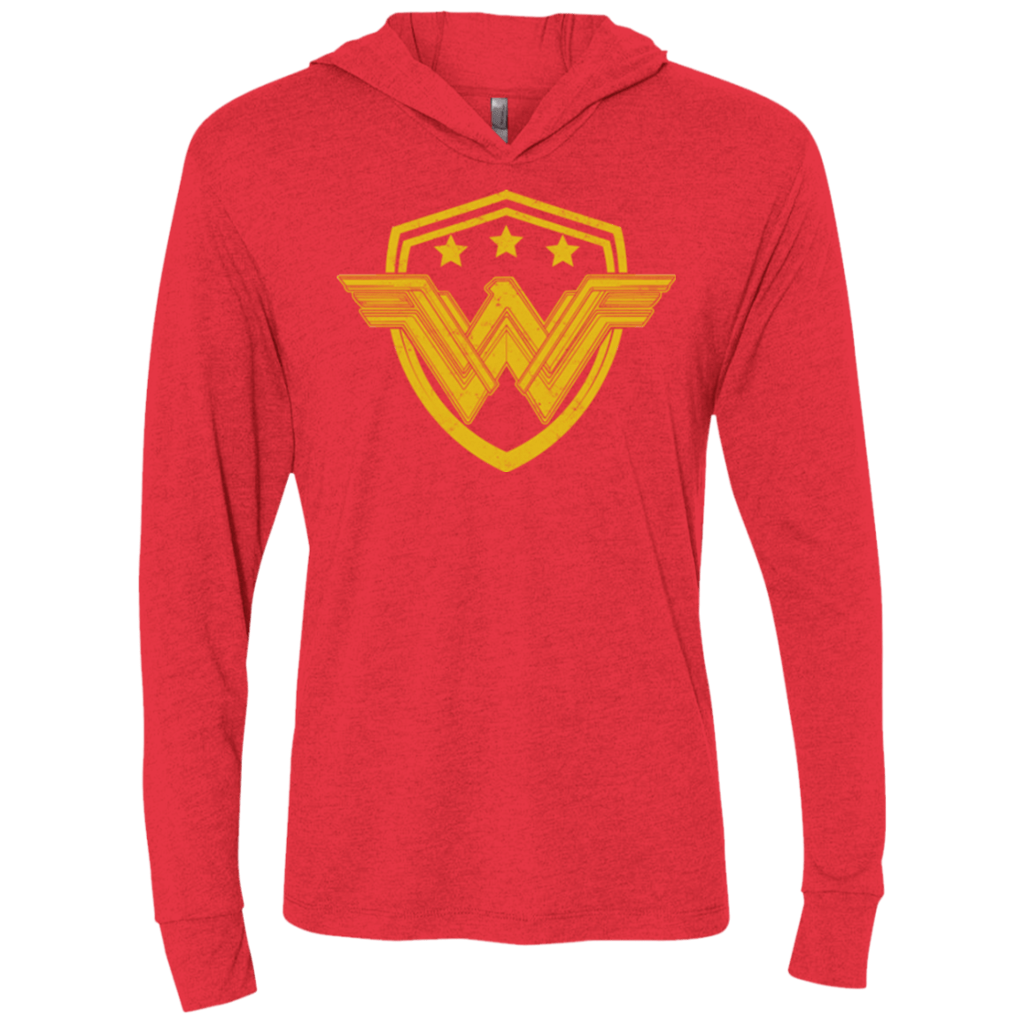 T-Shirts Vintage Red / X-Small Wonder Eagle Triblend Long Sleeve Hoodie Tee