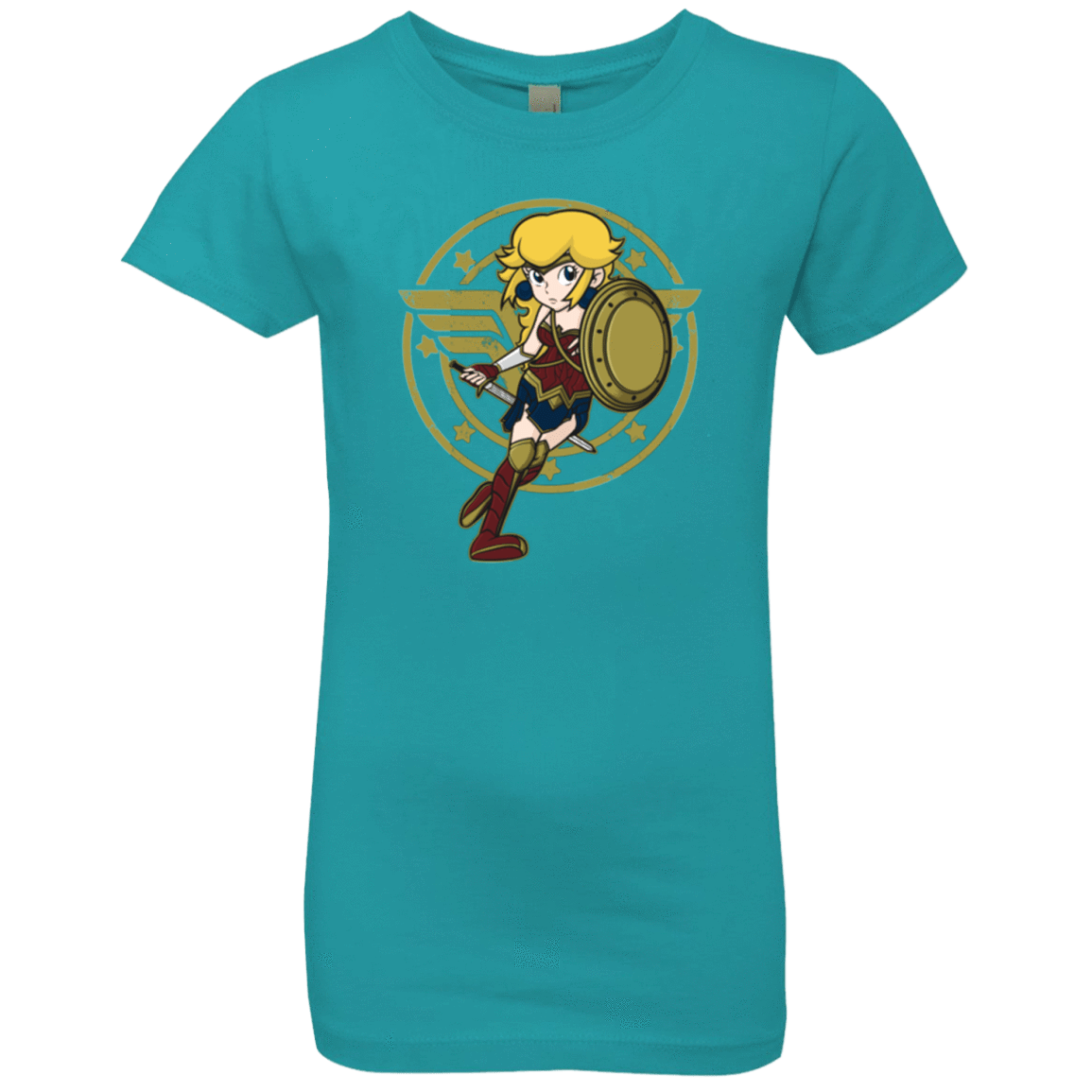 T-Shirts Tahiti Blue / YXS Wonder Peach Girls Premium T-Shirt