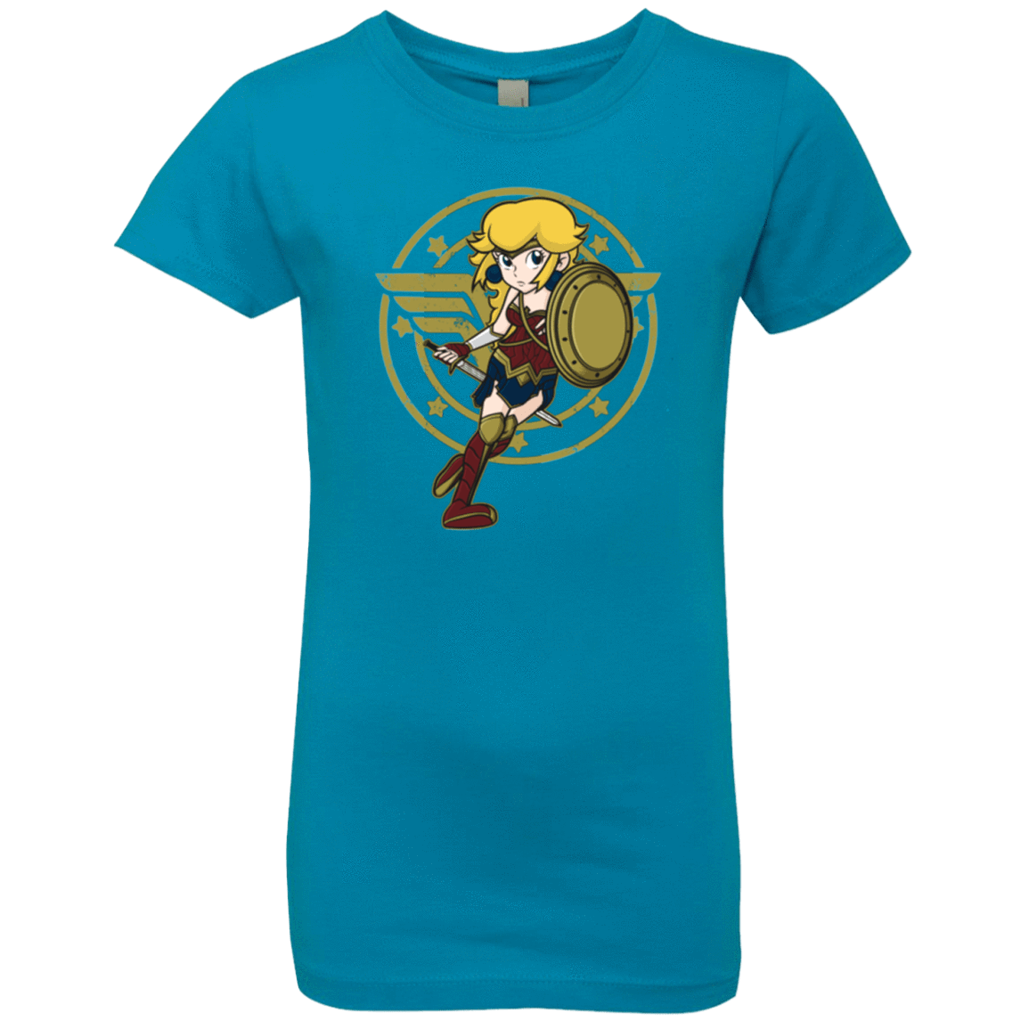 T-Shirts Turquoise / YXS Wonder Peach Girls Premium T-Shirt