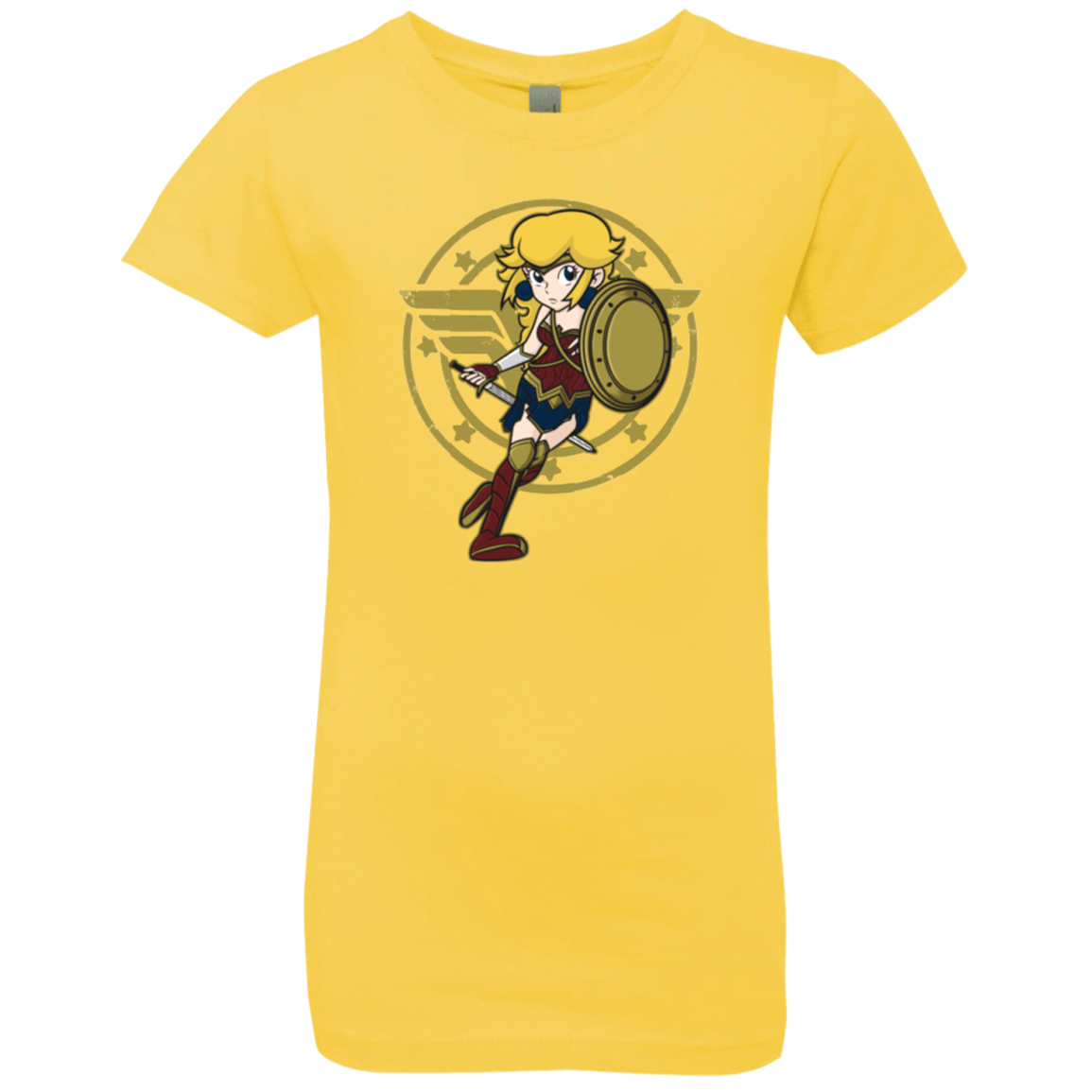 T-Shirts Vibrant Yellow / YXS Wonder Peach Girls Premium T-Shirt