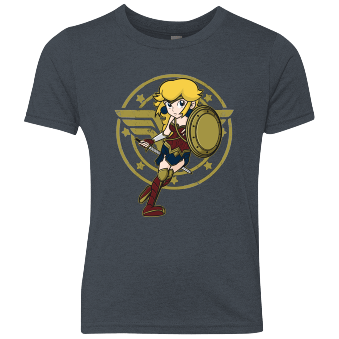 T-Shirts Vintage Navy / YXS Wonder Peach Youth Triblend T-Shirt