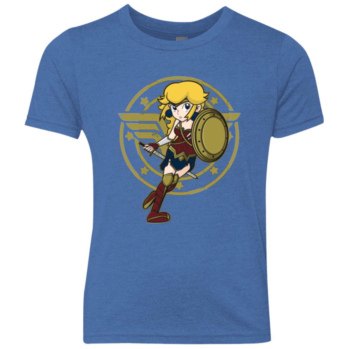 T-Shirts Vintage Royal / YXS Wonder Peach Youth Triblend T-Shirt