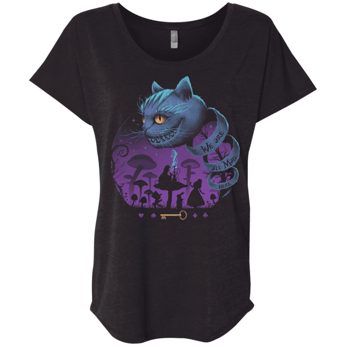 T-Shirts Vintage Black / X-Small Wonderful Madness Triblend Dolman Sleeve