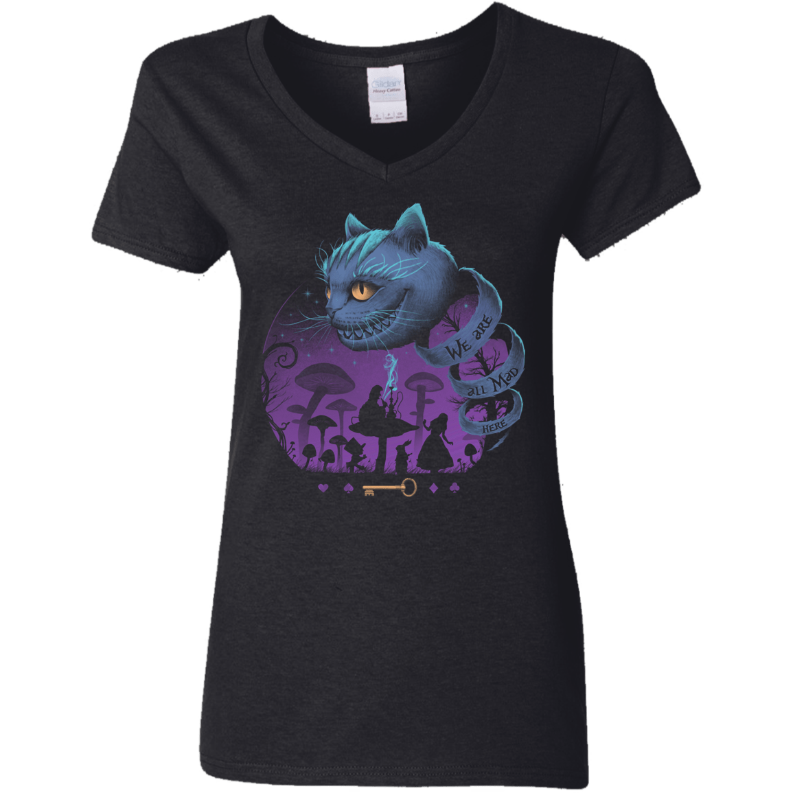 T-Shirts Black / S Wonderful Madness Women's V-Neck T-Shirt