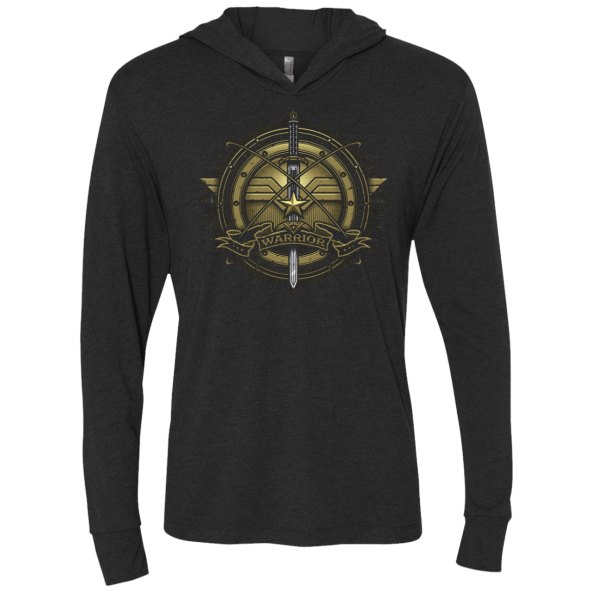 T-Shirts Vintage Black / X-Small Wonderfull Warrior Triblend Long Sleeve Hoodie Tee