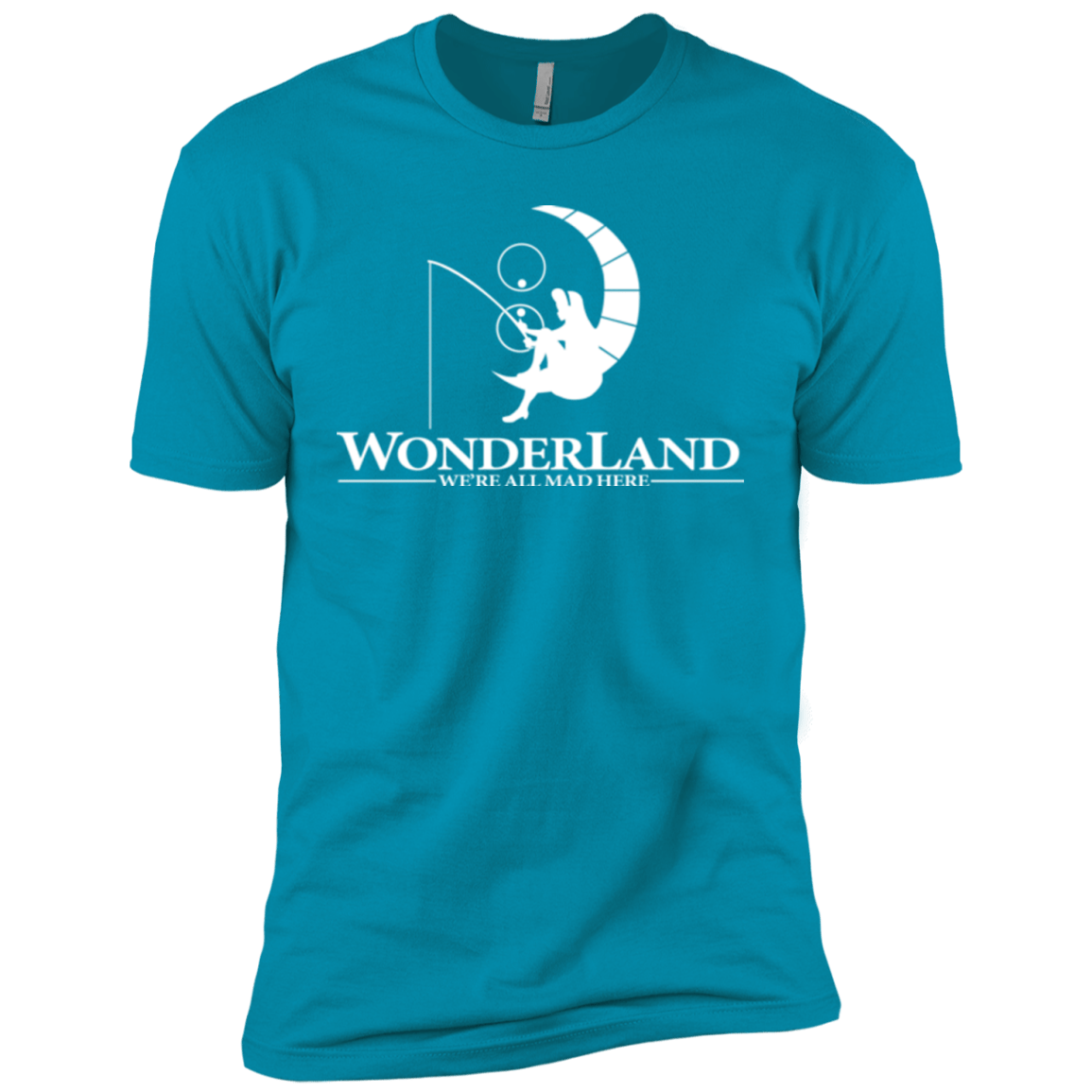 T-Shirts Turquoise / YXS Wonderland Animation Boys Premium T-Shirt