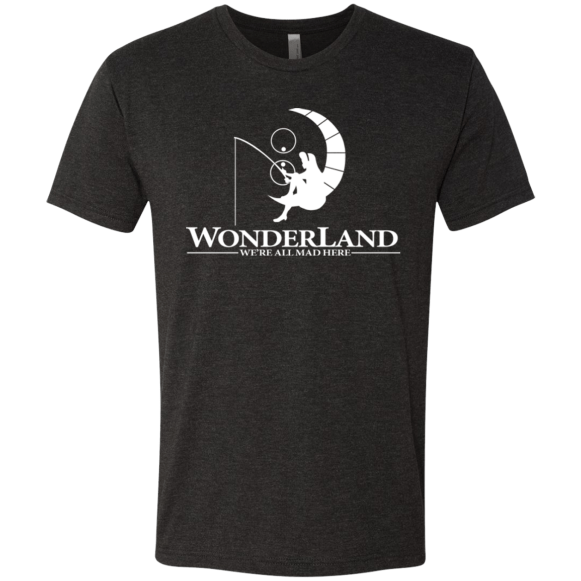 T-Shirts Vintage Black / Small Wonderland Animation Men's Triblend T-Shirt